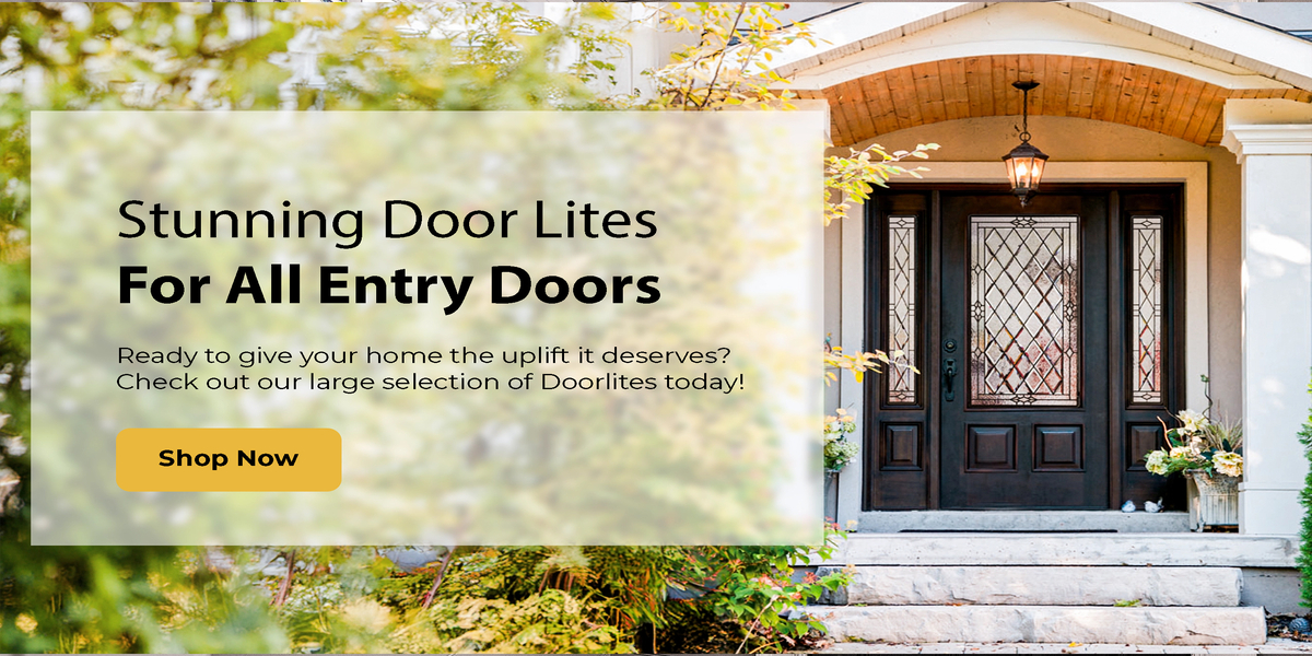 decorative door lite for all entry doors