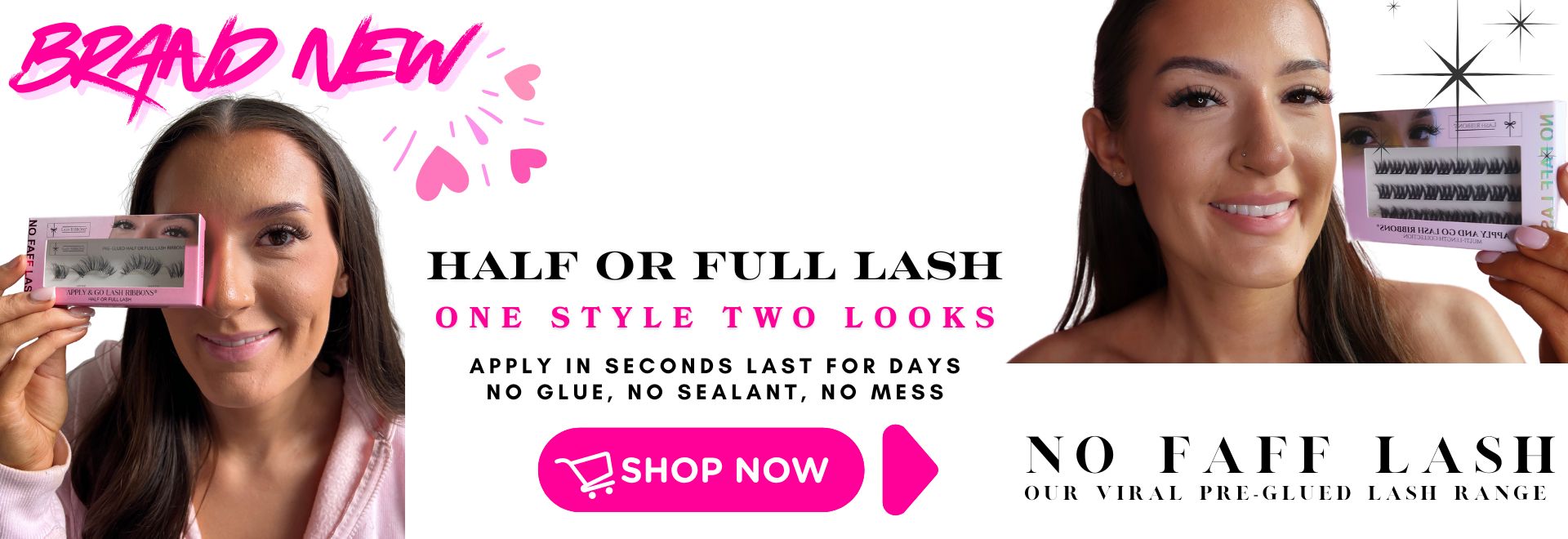 Lash Ribbons Sale Banner